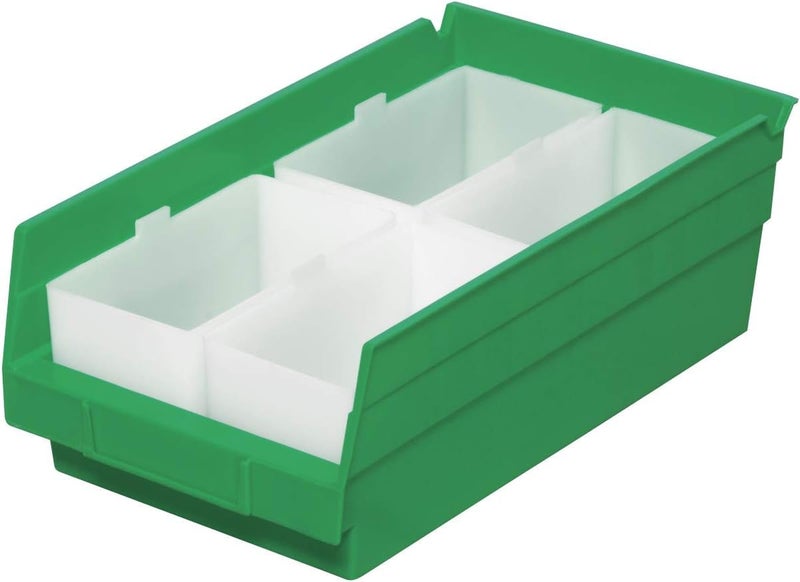 Akro-Mils 30102 Plastic Bin Cup Storage for Sorting Small Parts In Shelf Bins, (2-3/4-Inch x 5-Inch x 3-Inch), White, Case of 24 - Image 3